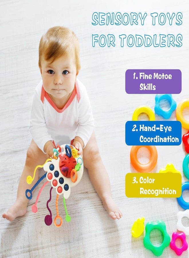 KRYLAR|Montessori Toy Pull String Toy Sensory Toy for Babies|Children's Toys from 1 Year| Teething Ring Baby|Shape of The Plane, Hangable, Educational Games for Babies from 18+ Months - Image 2